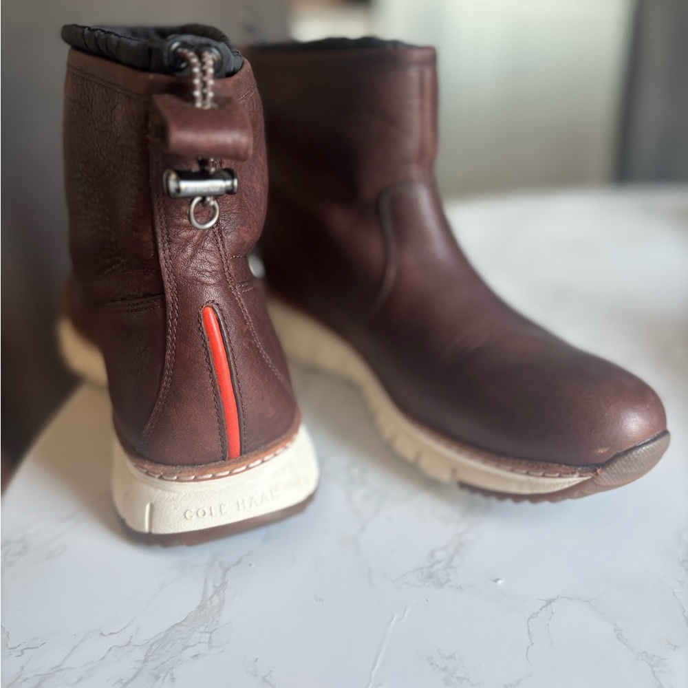 Cole Haan Men's Dark Brown Leather Boots